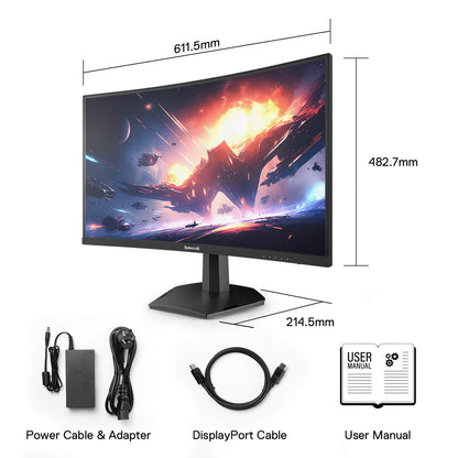 CORAL 27" 144hz/165HZ Curve Gaming Monitor - thumbnail 5