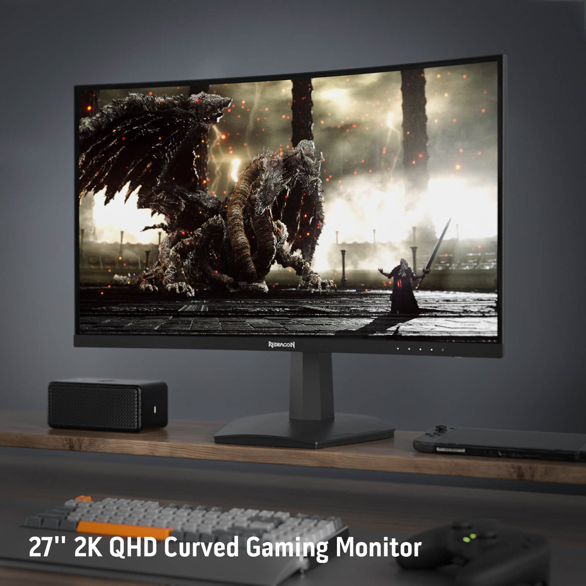 CORAL 27" 144hz/165HZ Curve Gaming Monitor, image 9 of 9 - enlarged view