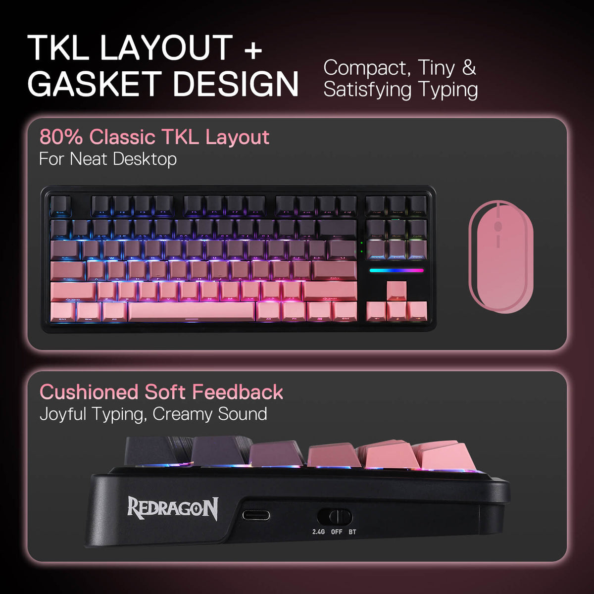 ANTONIUM K728 PRO (Side Printed PBT Keycaps), image 5 of 16
