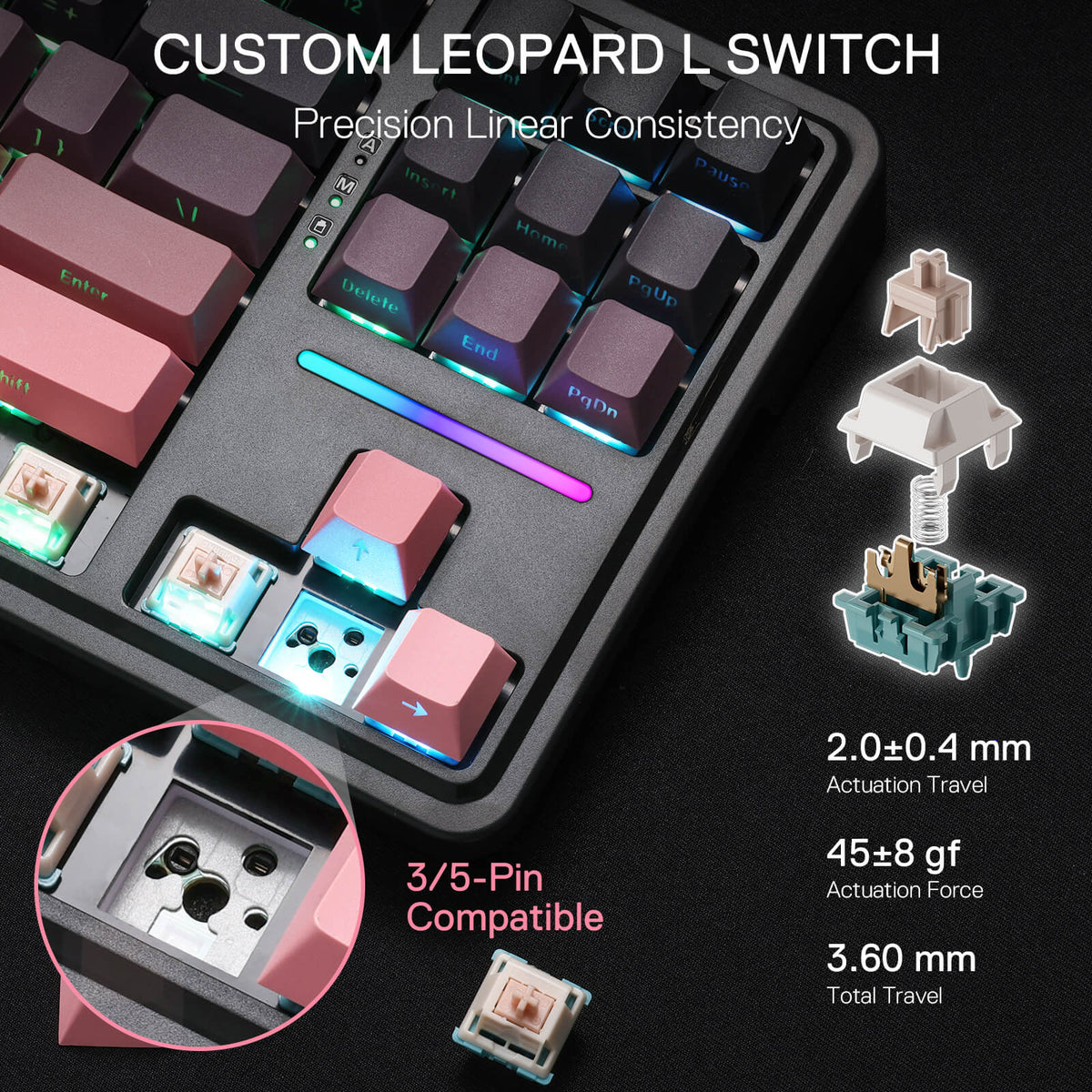 ANTONIUM K728 PRO (Side Printed PBT Keycaps), image 6 of 16