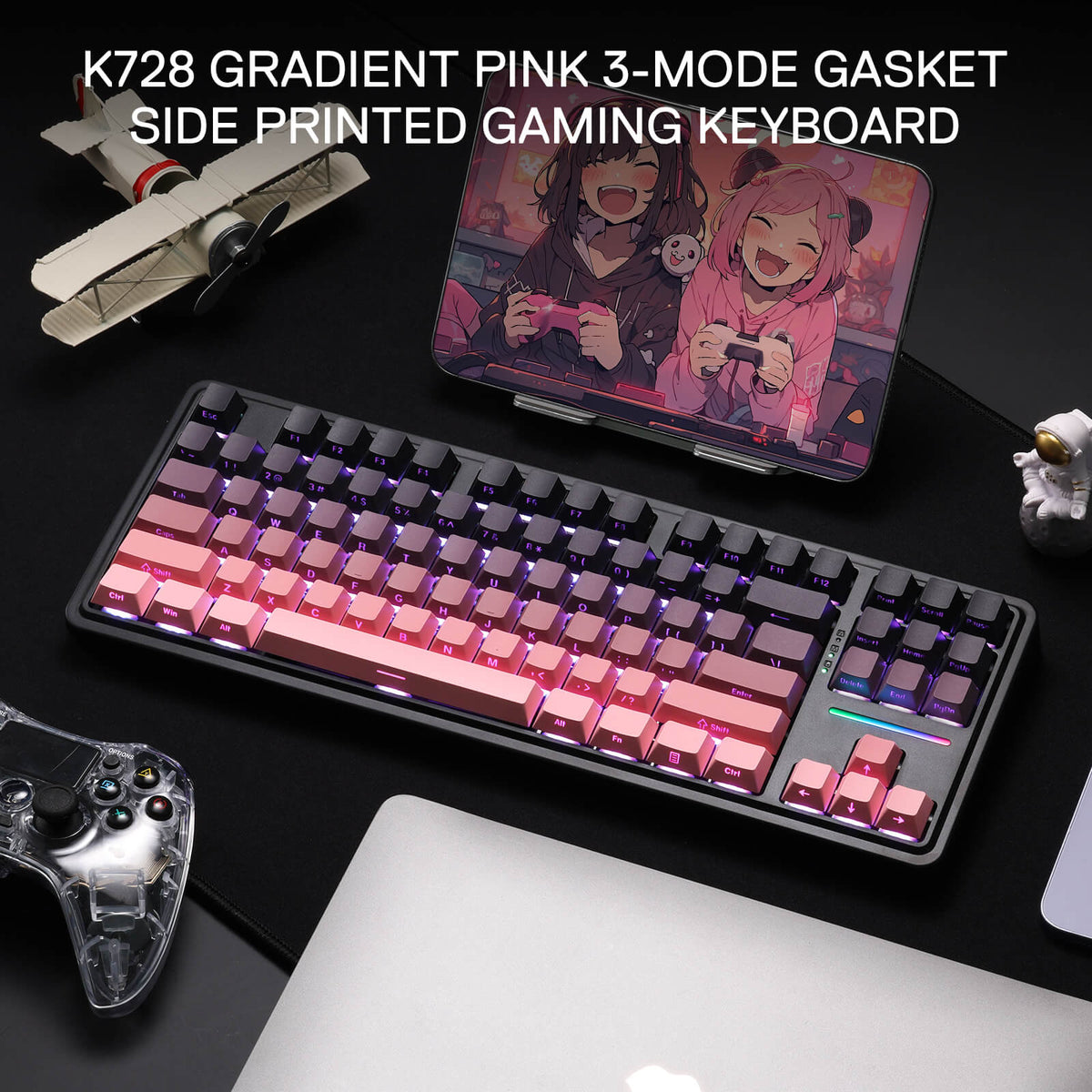 ANTONIUM K728 PRO (Side Printed PBT Keycaps), image 7 of 16