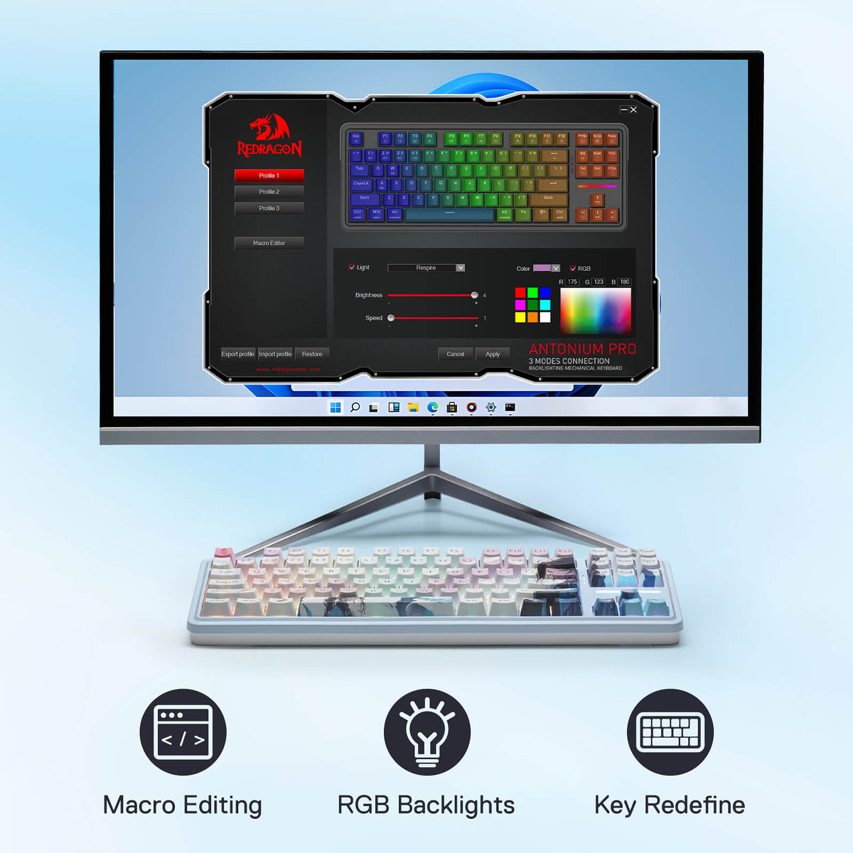 ANTONIUM K728 PRO SE Anime Keyboard, image 8 of 16 - enlarged view