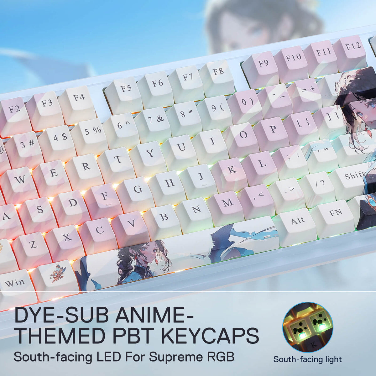ANTONIUM K728 PRO SE Anime Keyboard, image 3 of 16 - enlarged view