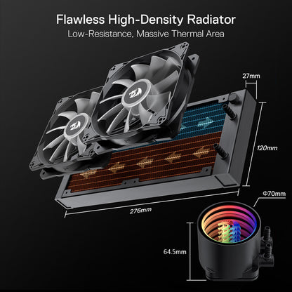 ARGB All-in-one AIO Liquid CPU Cooler - thumbnail 12