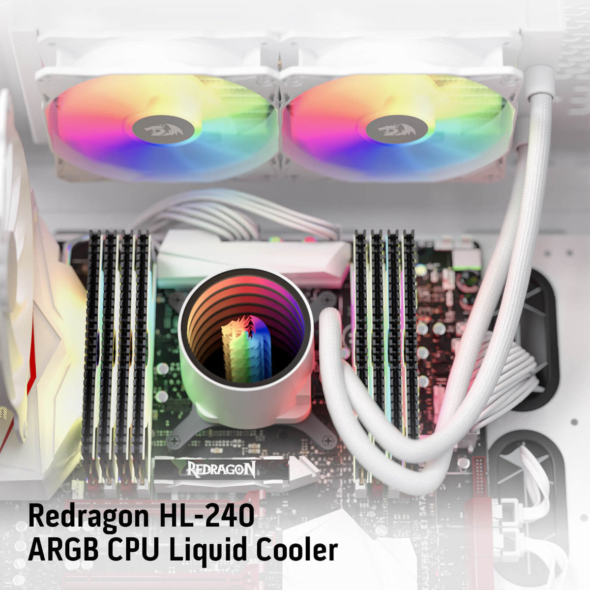 ARGB All-in-one AIO Liquid CPU Cooler, image 6 of 21 - enlarged view