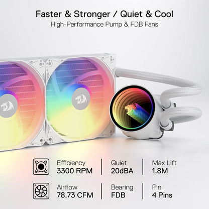 ARGB All-in-one AIO Liquid CPU Cooler - thumbnail 10