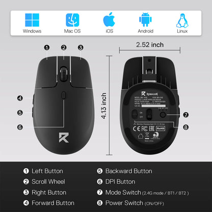 BM4162 Dual Mode Wireless Mouse - thumbnail 8