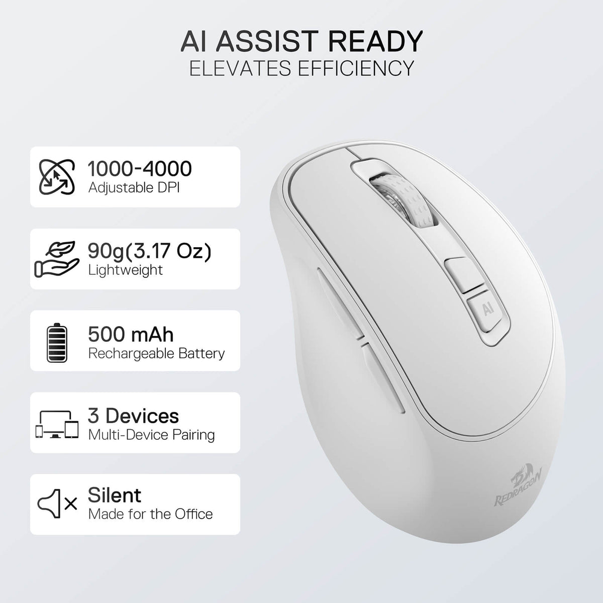 BM4195 AI Smart Wireless Mouse, image 2 of 15