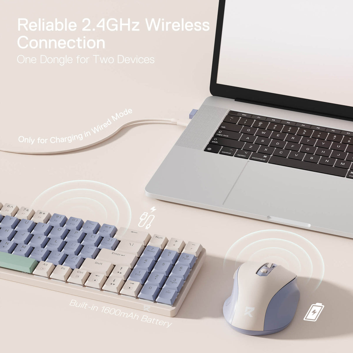 BS8772 Wireless Keyboard and Mouse Combo, image 8 of 36 - enlarged view