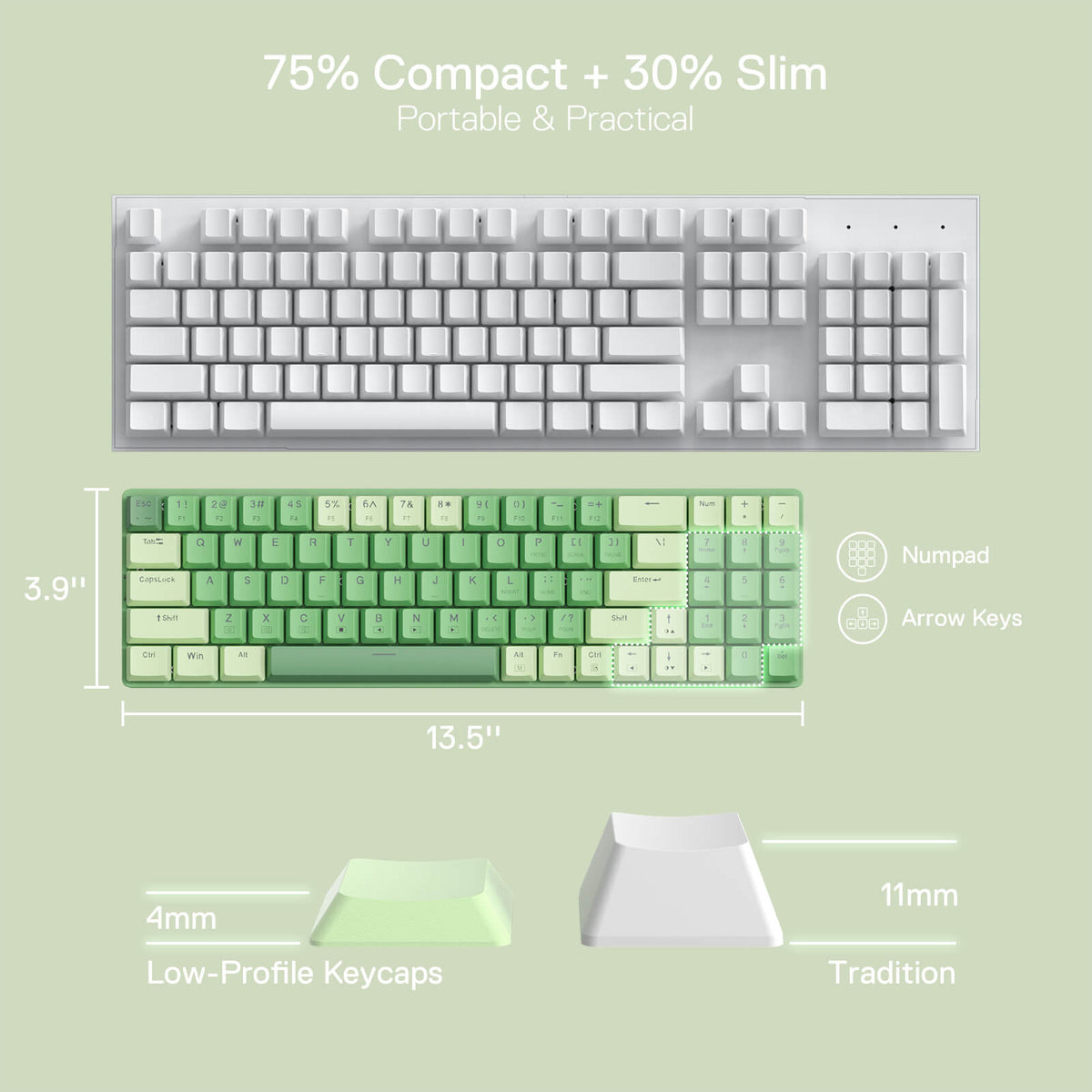 BS8772 Wireless Keyboard and Mouse Combo, image 24 of 36 - enlarged view