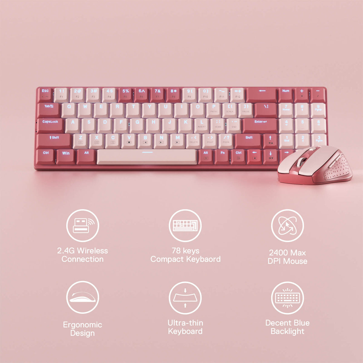 BS8772 Wireless Keyboard and Mouse Combo, image 24 of 33