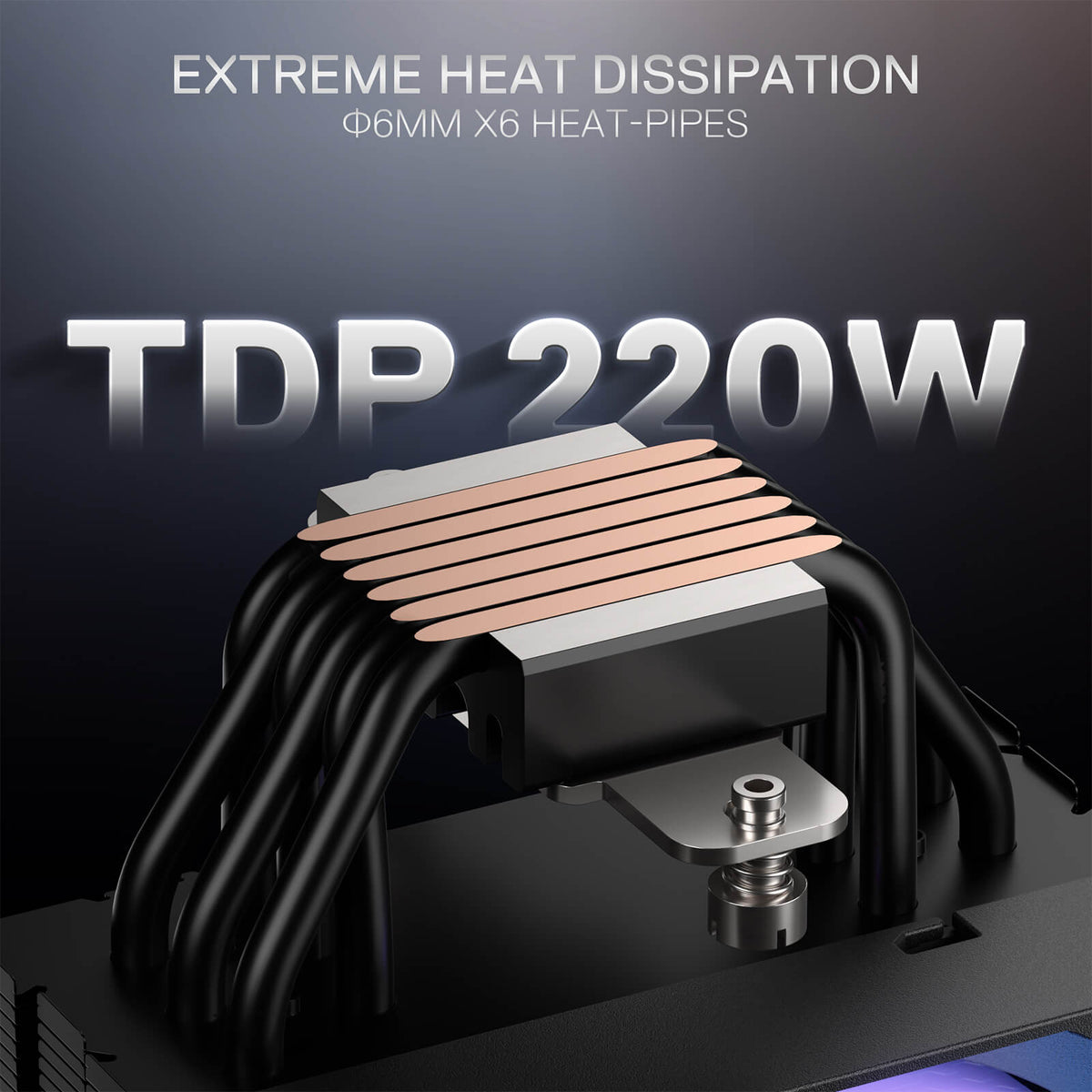 CC2312 ARGB Single Tower CPU Air Cooler, image 7 of 7