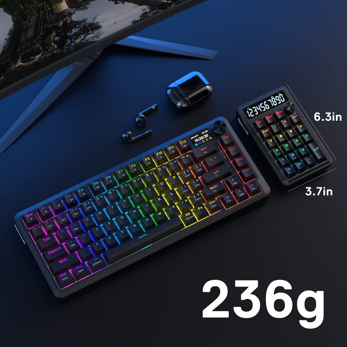 COVE K733 Mechanical Numpad Keyboard, image 10 of 14