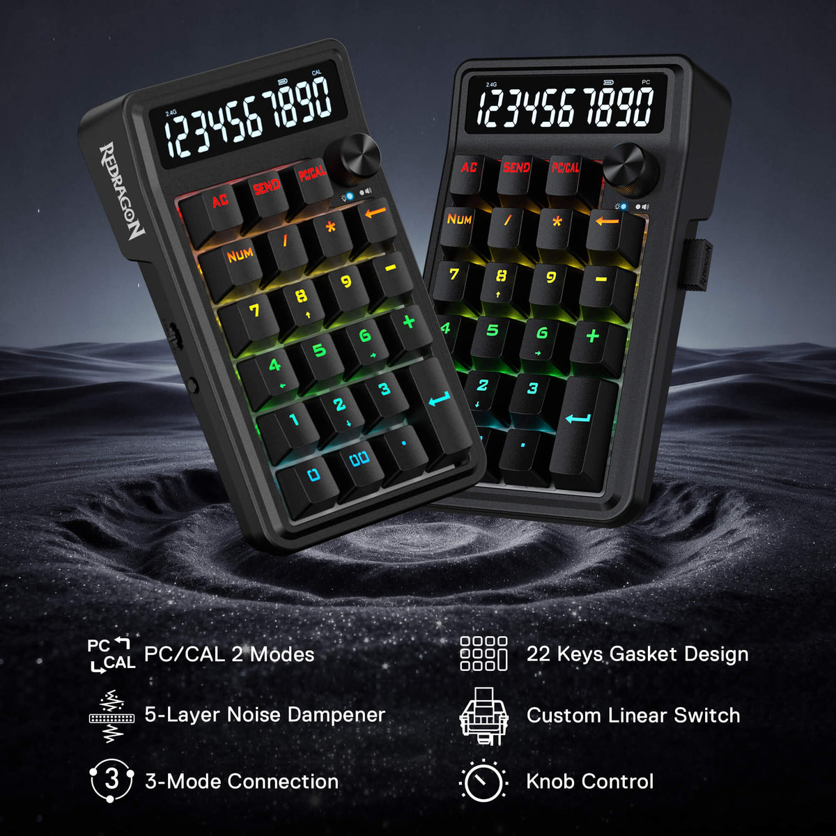 COVE K733 Mechanical Numpad Keyboard, image 3 of 14