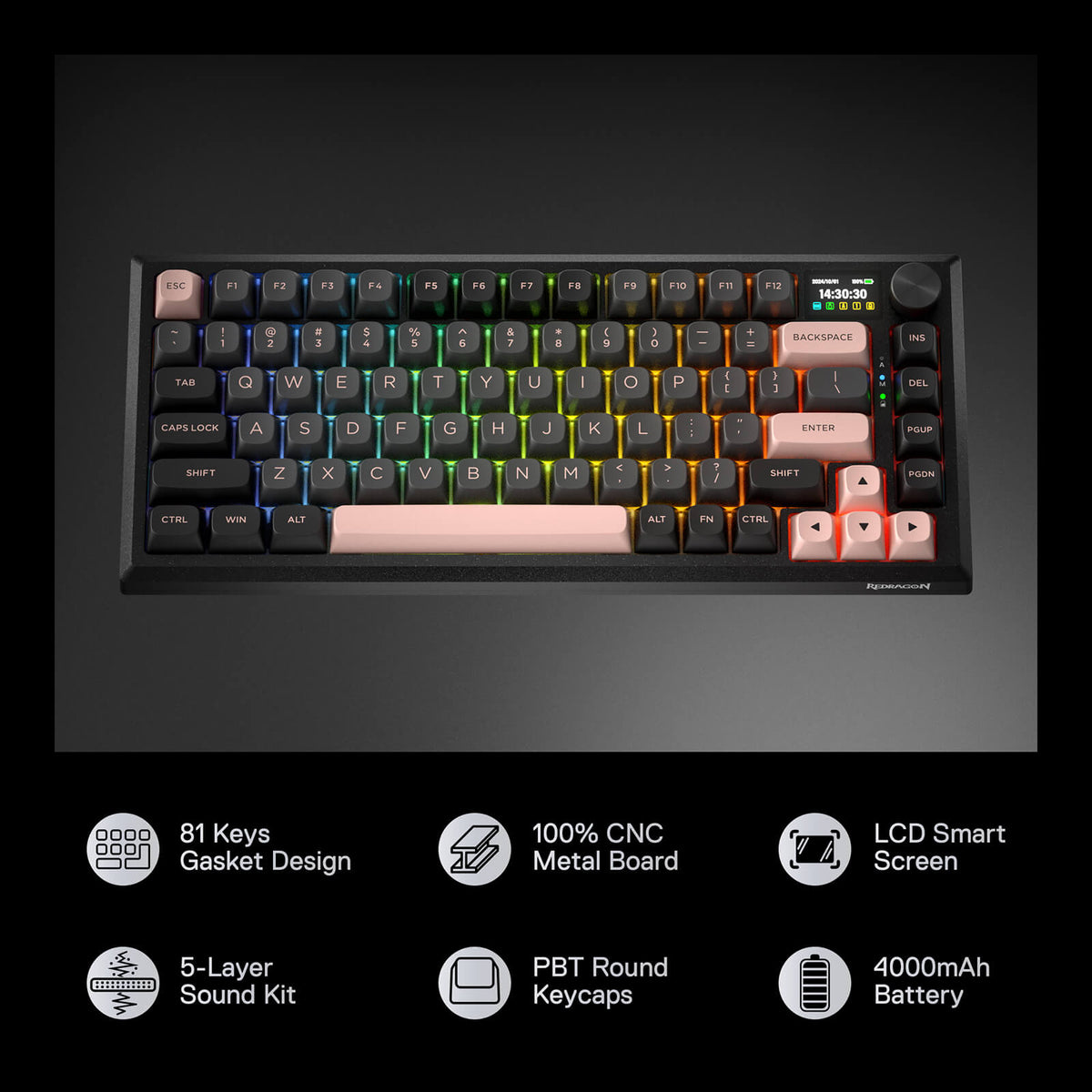 ECLIPSE K720 PRO (CNC Aluminum Gaming Keyboard), image 4 of 16 - enlarged view