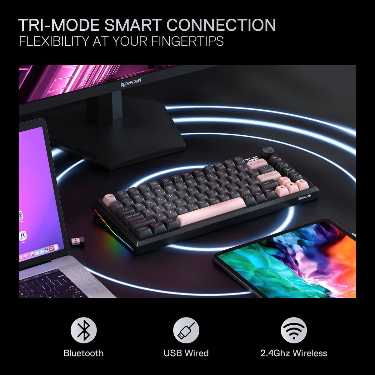 ECLIPSE K720 PRO (CNC Aluminum Gaming Keyboard), image 7 of 16 - enlarged view