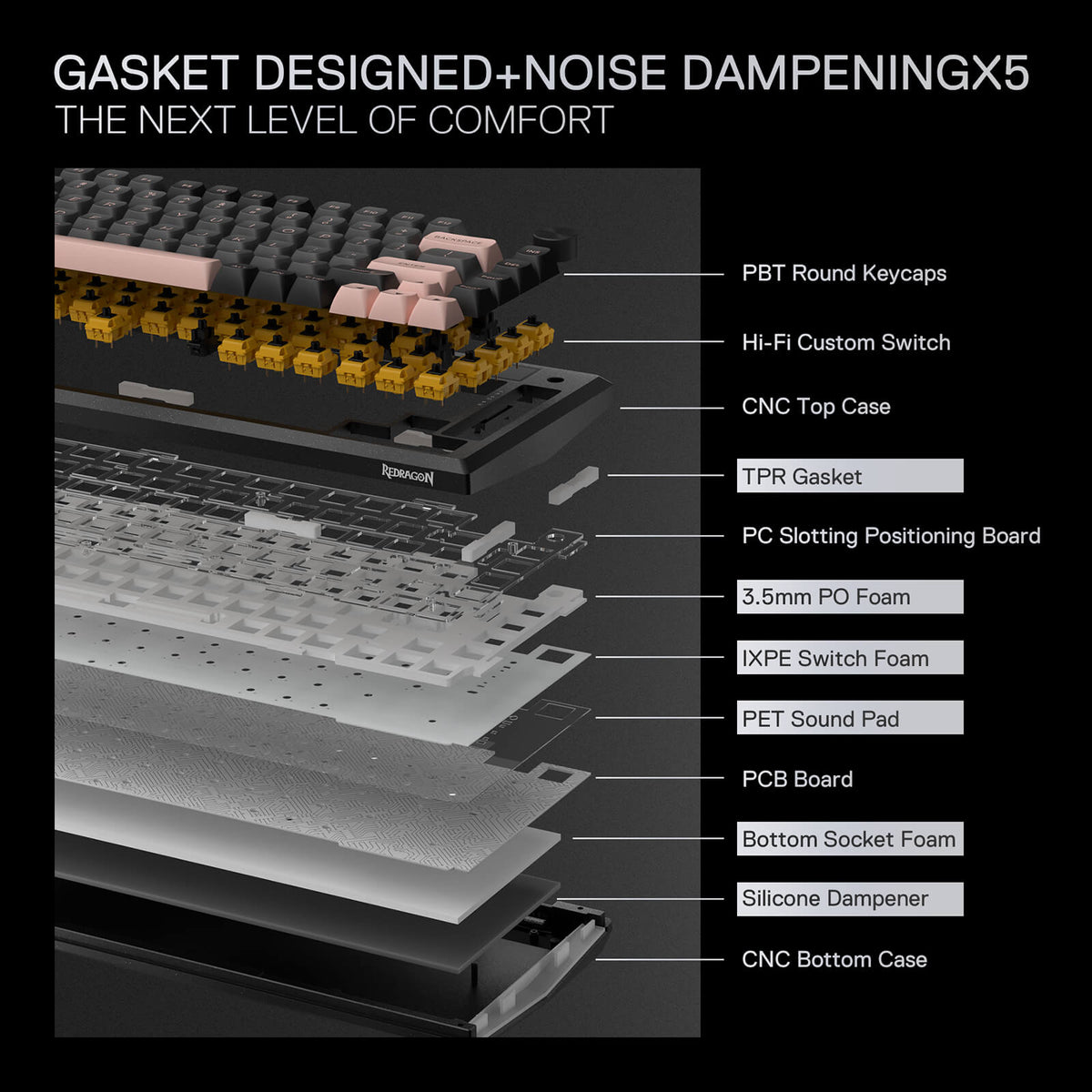 ECLIPSE K720 PRO (CNC Aluminum Gaming Keyboard), image 10 of 16