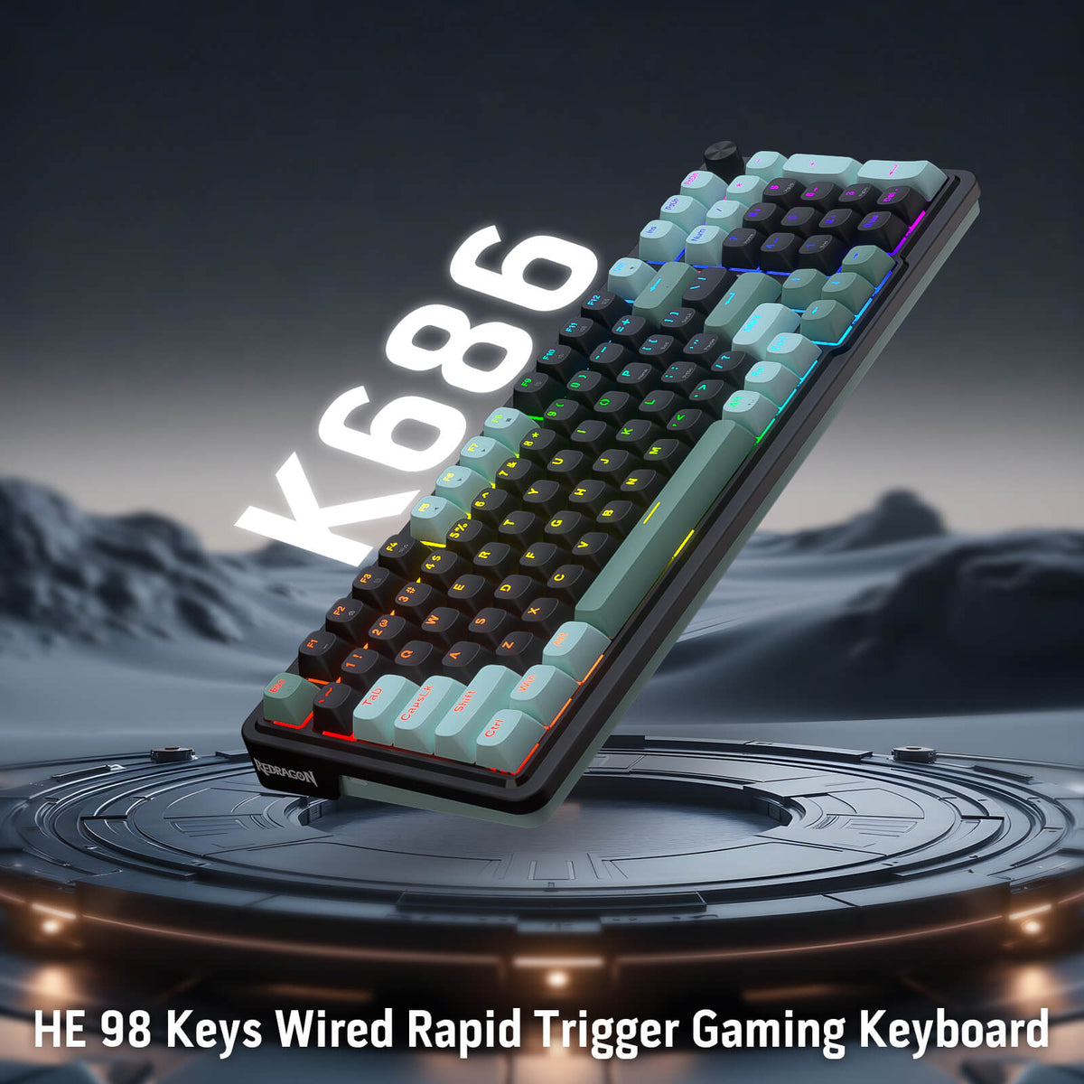 EISA K686 HE Rapid Trigger Gaming Keyboard, image 2 of 9