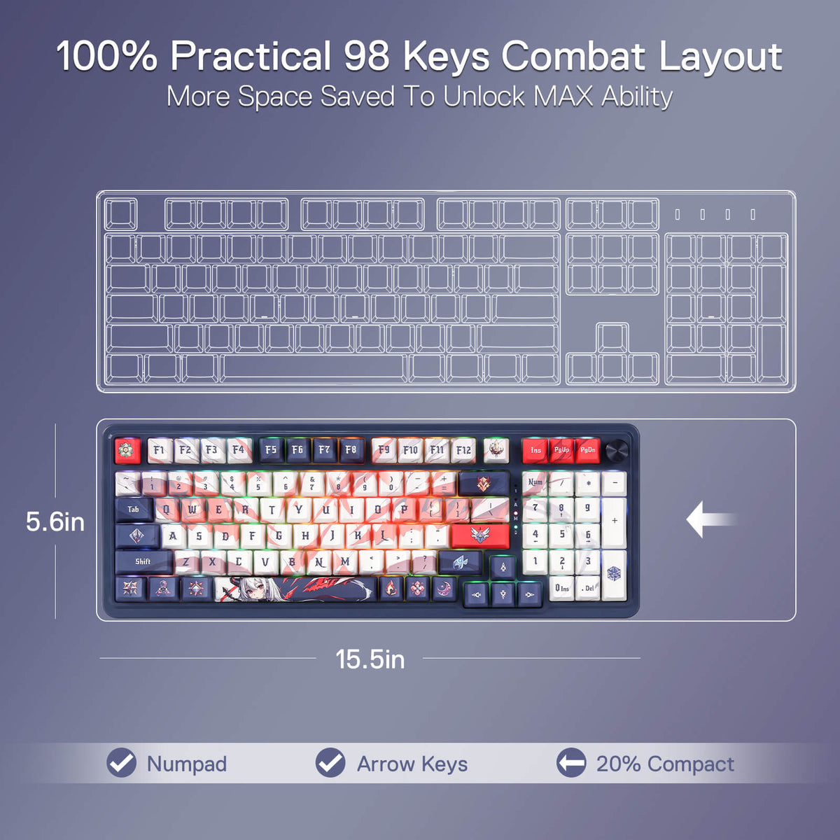 EISA K686 PRO SE Anime Keyboard, image 9 of 19