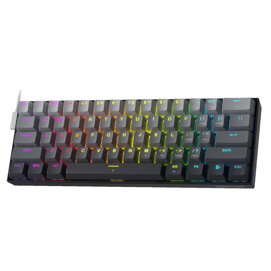 Redragon K617 Rapid Trigger Gaming Keyboard, 60% Wired Mechanical Keyboard w/ 8k Hz Polling Rate,...