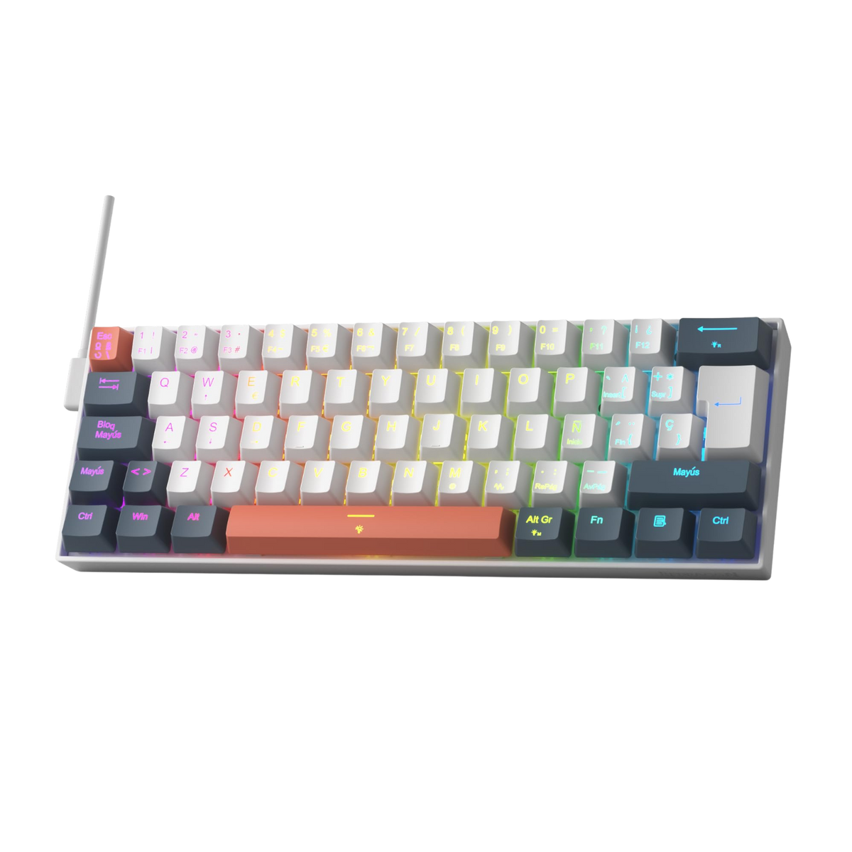 FIZZ K617 HE 60% Teclado Gaming Efecto Hall QWERTY, image 1 of 7
