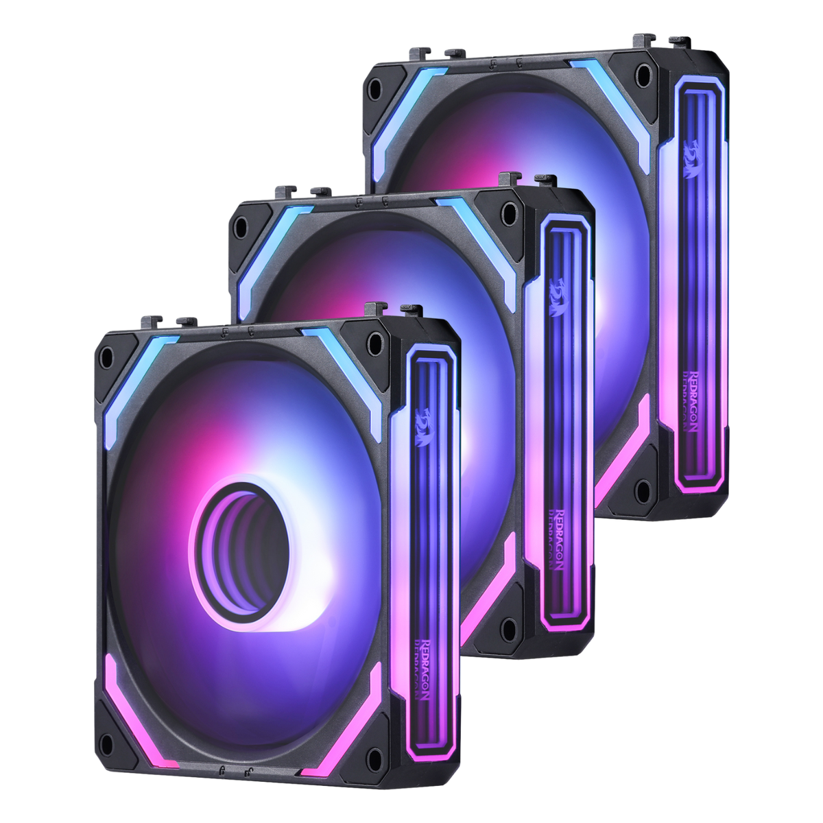 GCF012 Reverse 120mm ARGB PC Case Fan, image 1 of 15