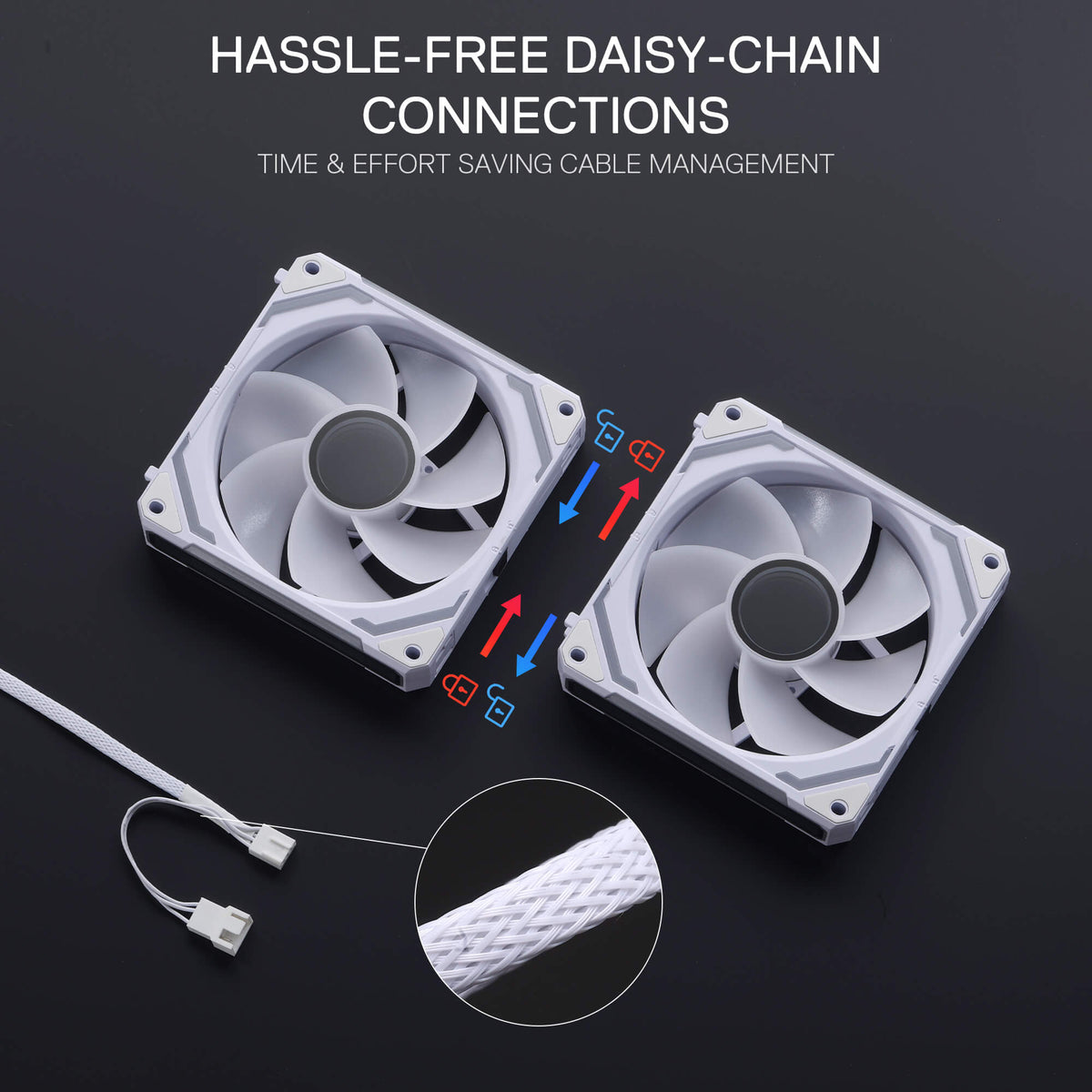GCF012 Reverse 120mm ARGB PC Case Fan, image 15 of 15