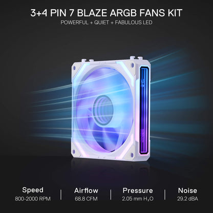 GCF012 Standard 120mm ARGB PC Case Fan - thumbnail 14
