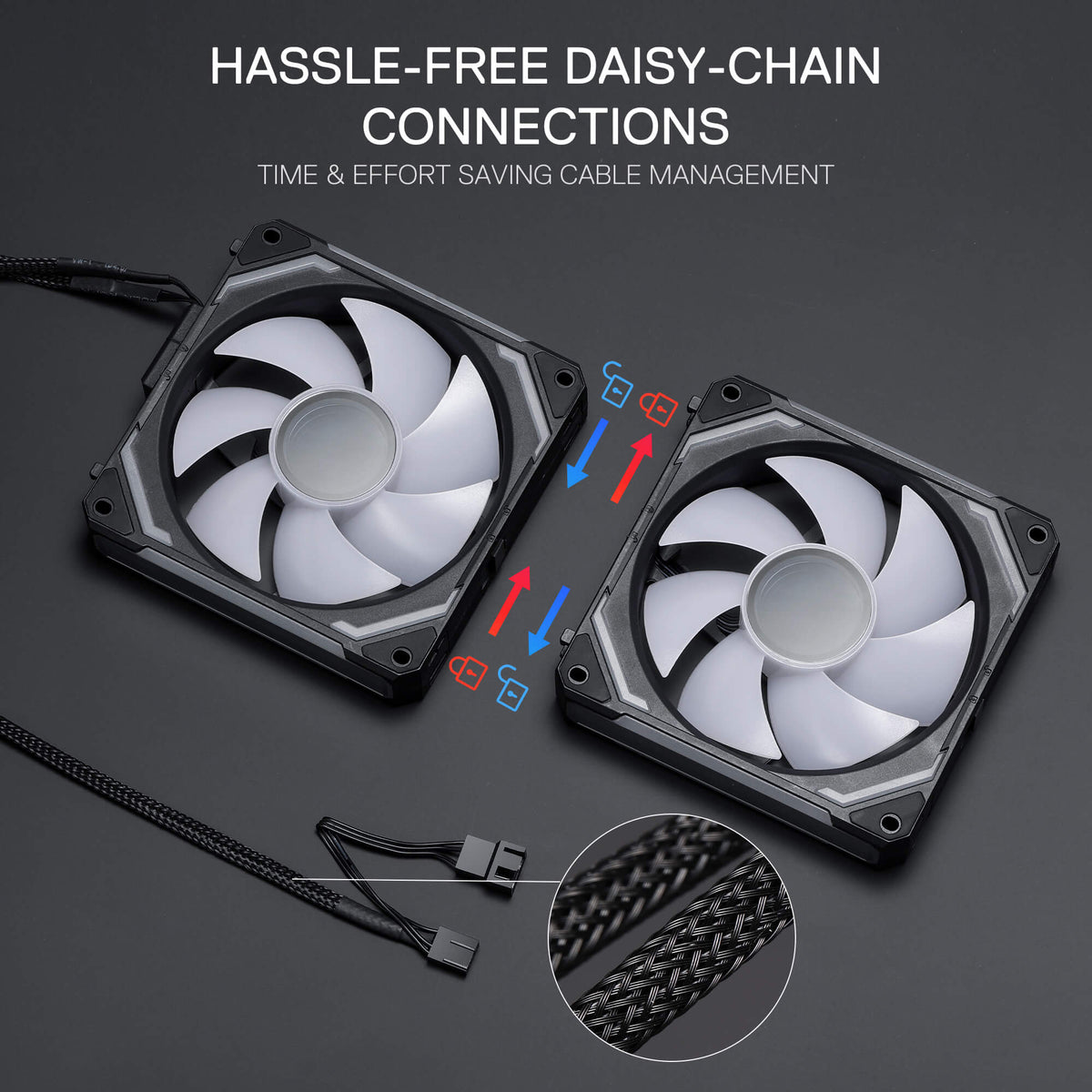 GCF012 Standard 120mm ARGB PC Case Fan, image 7 of 16