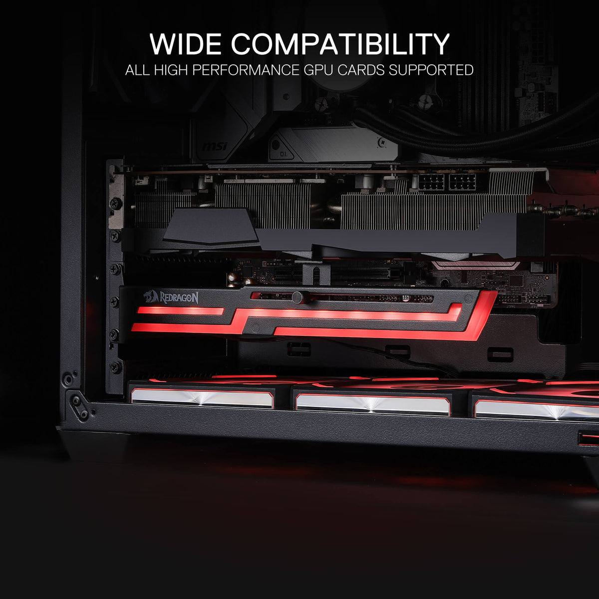 GCP03 ARGB GPU Support Bracket, image 7 of 12 - enlarged view