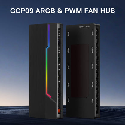 GCP09 ARGB & PWM Fan Hub Controller - thumbnail 3
