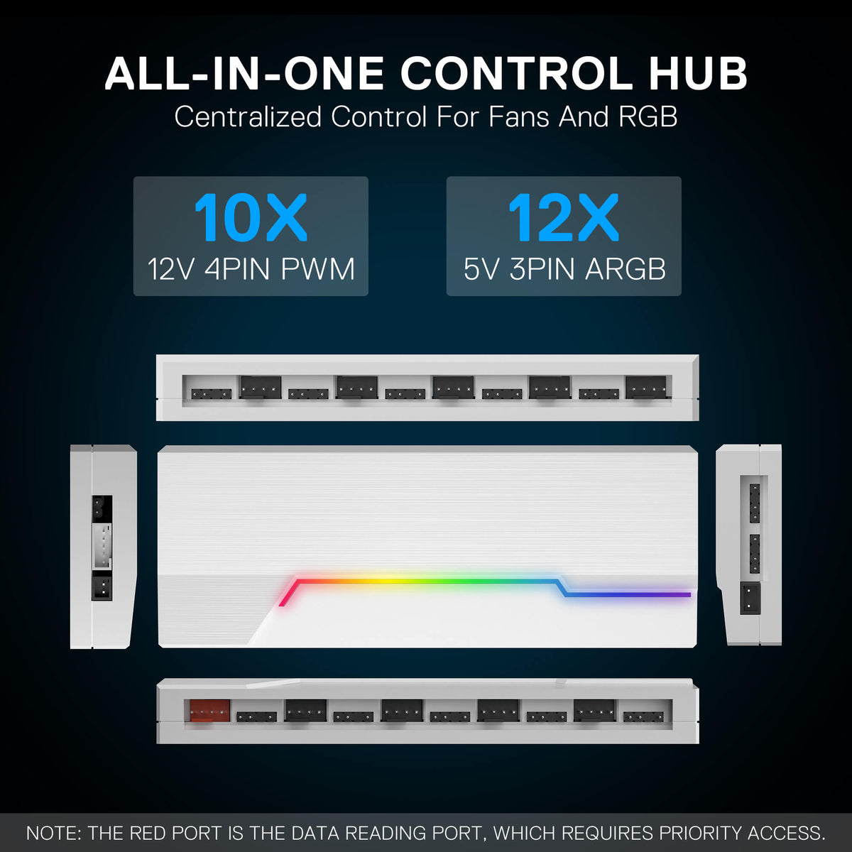 GCP09 ARGB & PWM Fan Hub Controller, image 11 of 13 - enlarged view