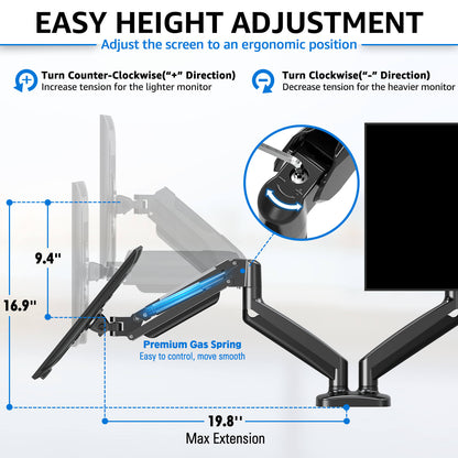 GMK914/GMK915 Monitor Mount Stand - thumbnail 8