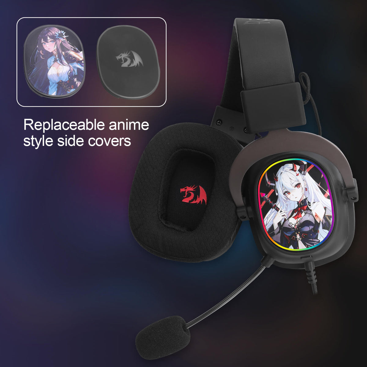 ZEUS H510 Customizable Anime Edition Headset, image 6 of 9 - enlarged view