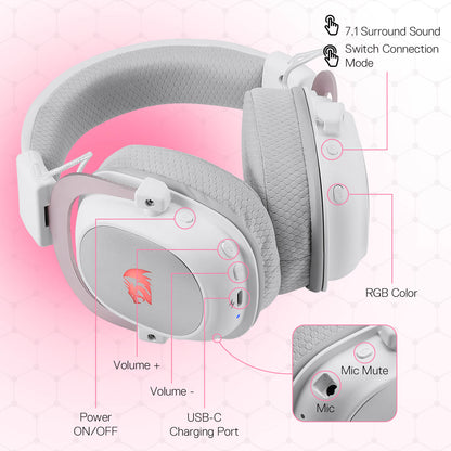 H510 ZEUS-X RGB Wireless Gaming Headset - thumbnail 12