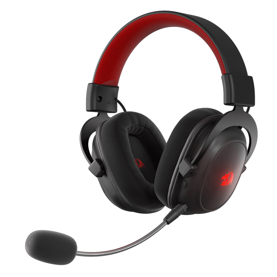 Redragon H510 PRO 3-Mode RGB Gaming Headset - 7.1 Surround Sound - 53MM Audio Drivers in Memory F...