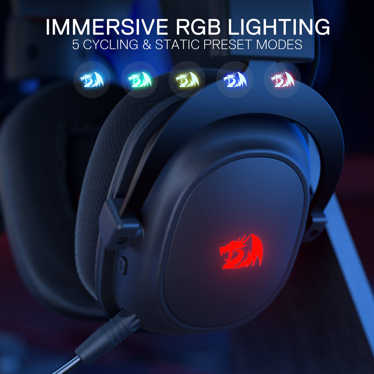 H510 ZEUS-X RGB Wireless Gaming Headset, image 4 of 24