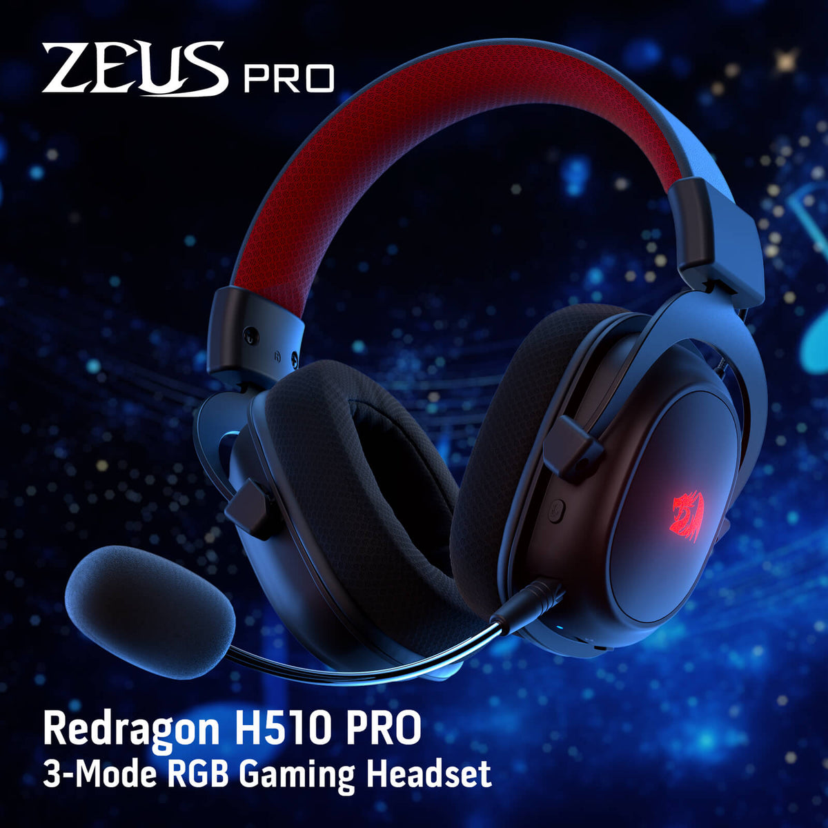 H510 ZEUS-X RGB Wireless Gaming Headset, image 2 of 24
