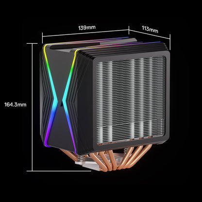 HODUR C218 ARGB Dual Tower CPU Air Cooler - thumbnail 9