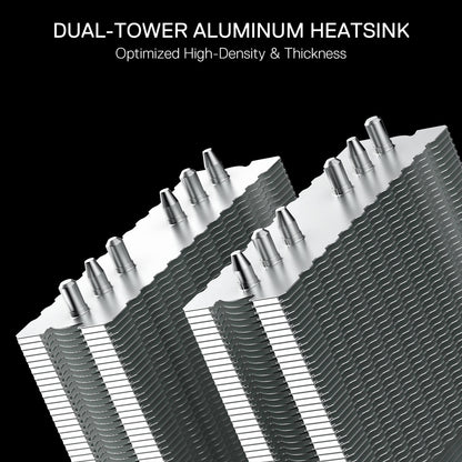 HODUR C218 ARGB Dual Tower CPU Air Cooler - thumbnail 8