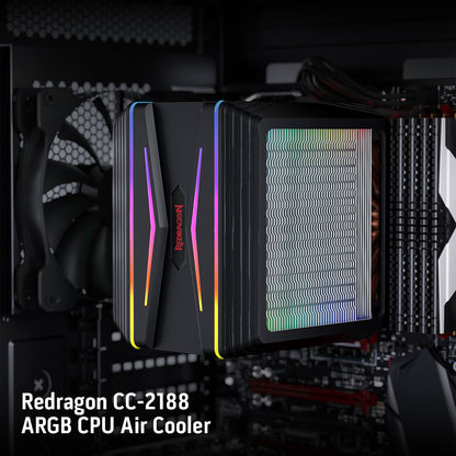 HODUR C218 ARGB Dual Tower CPU Air Cooler - thumbnail 4
