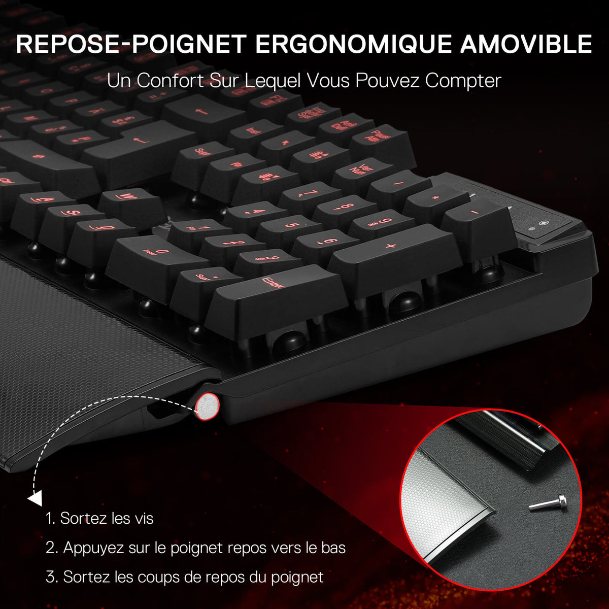 GRIFFON K505 Clavier De Jeu À Membrane Filaire (French La..., image 3 of 6