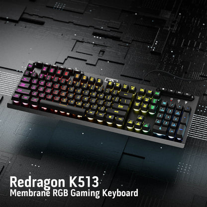 ADITYA K513 Wired Membrane Gaming Keyboard - thumbnail 4