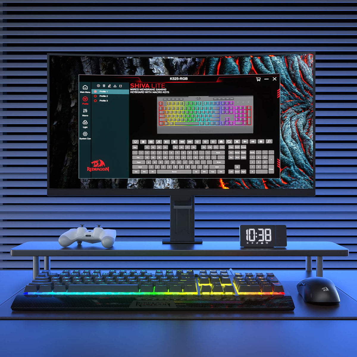SHIVA LITE K525 Membrane Gaming Keyboard, image 10 of 35 - enlarged view
