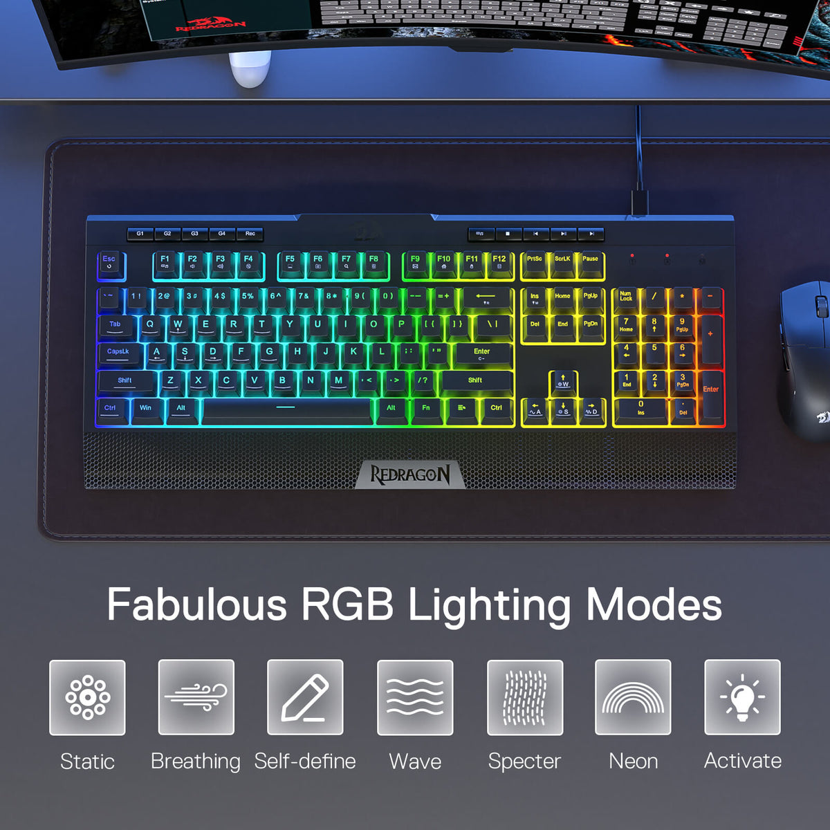 SHIVA LITE K525 Membrane Gaming Keyboard, image 5 of 35 - enlarged view