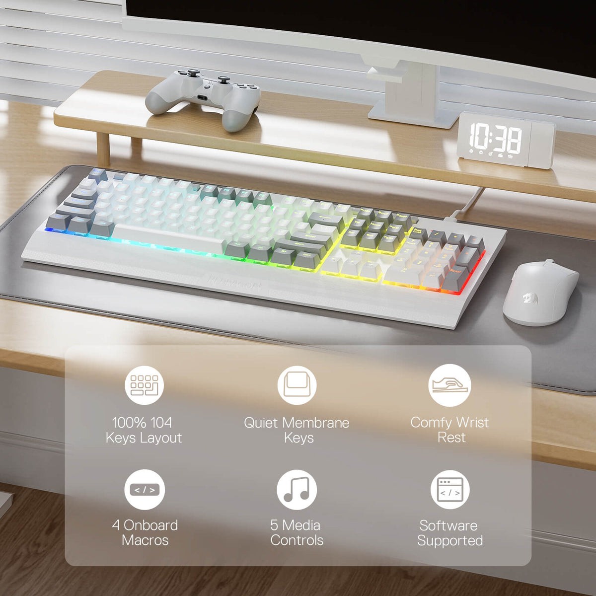SHIVA LITE K525 Membrane Gaming Keyboard, image 12 of 35 - enlarged view