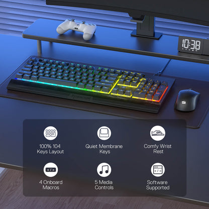 SHIVA LITE K525 Membrane Gaming Keyboard - thumbnail 4