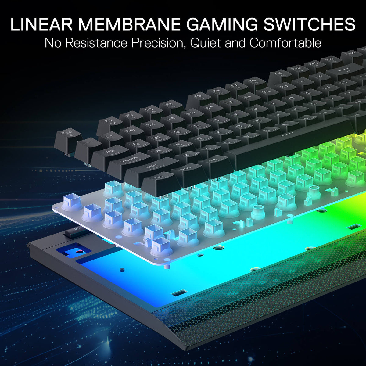SHIVA LITE K525 Membrane Gaming Keyboard, image 6 of 34