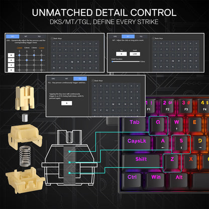 FIZZ K617 Black (Magnetic Hall Effect Keyboard) - thumbnail 8