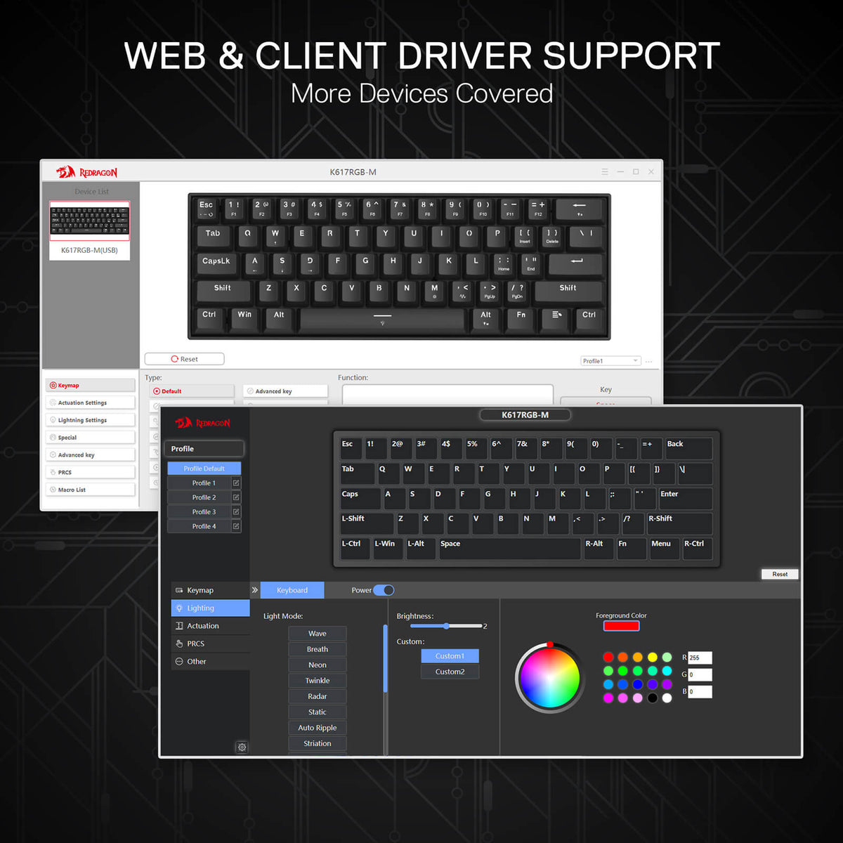 FIZZ K617 Black (Magnetic Hall Effect Keyboard), image 9 of 11